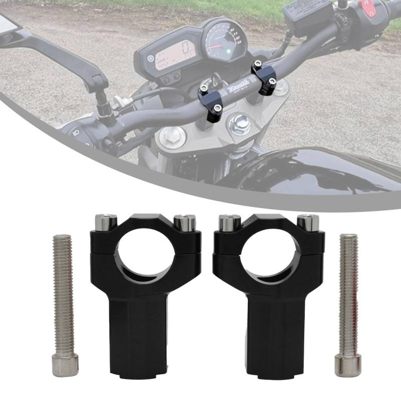 JFG RACING Motorrad Lenkererhöhungen 28 mm,Lenkerklemmen CNC-Lenkererhöhungsklemmen für 125-530 SX SX-F EXC XCW XCFW EXCF-Schwarz von JFG RACING