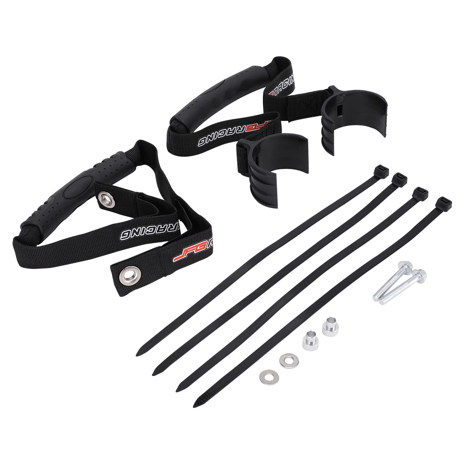 JFG RACING Motorrad Rettungszuggurt, Dirt Bike Vorne und Hinten Rettungsgurt Set für 250XCFW 350EXCF 350SXF 350XCF 350XCF 350XCFW 400XCW 450EXC 450SXF 450XCF 500EXCF-Schwarz JFG RACING Motorrad Rettungszuggurt, Dirt Bike Vorne und Hinten Rettungsgurt Set für 250XCFW 350EXCF 350SXF 350XCF 350XCF 350XCFW 400XCW 450EXC 450SXF 450XCF 500EXCF-Schwarz von JFG RACING