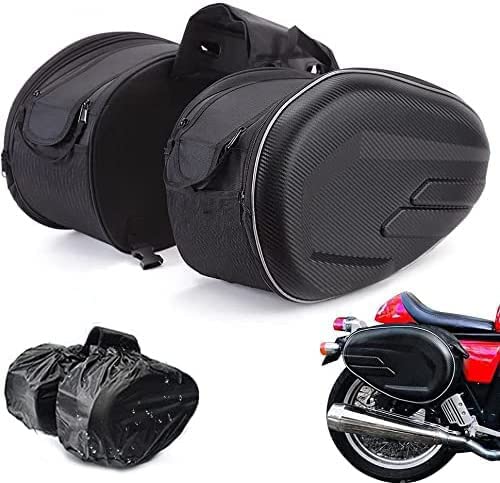 JFG Racing Motorrad-Satteltaschen, wasserdicht, 36 l - 58 l, für Reisegepäck mit erweiterbare Kapazität von JFG RACING