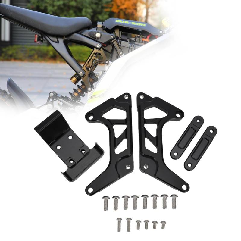 JFG RACING Sitzbankerhöhung für Surron,Motorrad Sitzbank Erhoehung Sitzbankerhöhung Körpersitz Aufhängungs Set für Sur Ron Light Bee X S/X/L1 X160 X260-Schwarz von JFG RACING