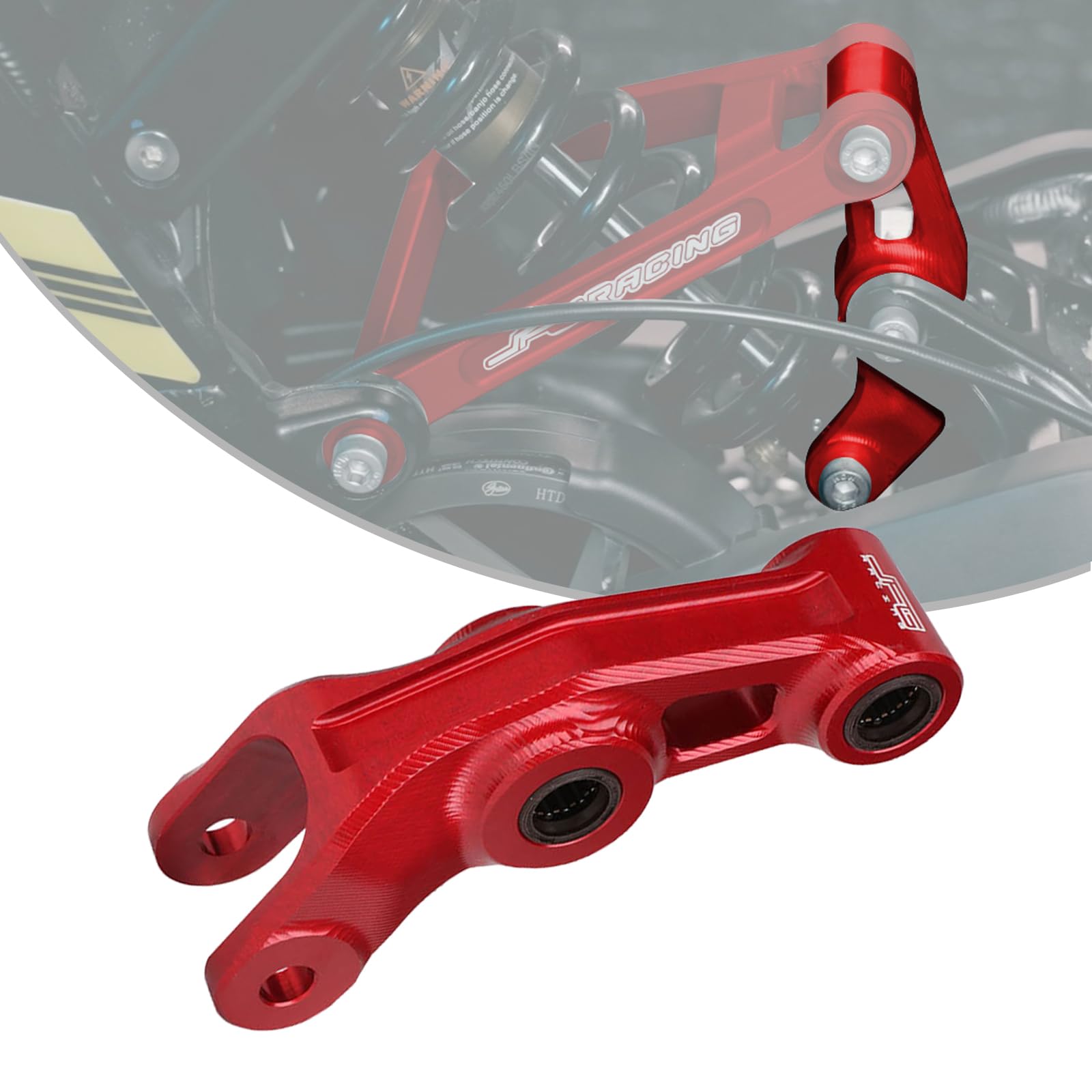 JFG RACING Progressive Hinterradaufhängung Motorräder, verstärktes Aluminium Billet Hintergestänge für Sur Ron Light Bee X Segway X160/X260 Electric Dirt Bike-Rot JFG RACING Progressive Hinterradaufhängung Motorräder, verstärktes Aluminium Billet Hintergestänge für Sur Ron Light Bee X Segway X160/X260 Electric Dirt Bike-Rot von JFG RACING