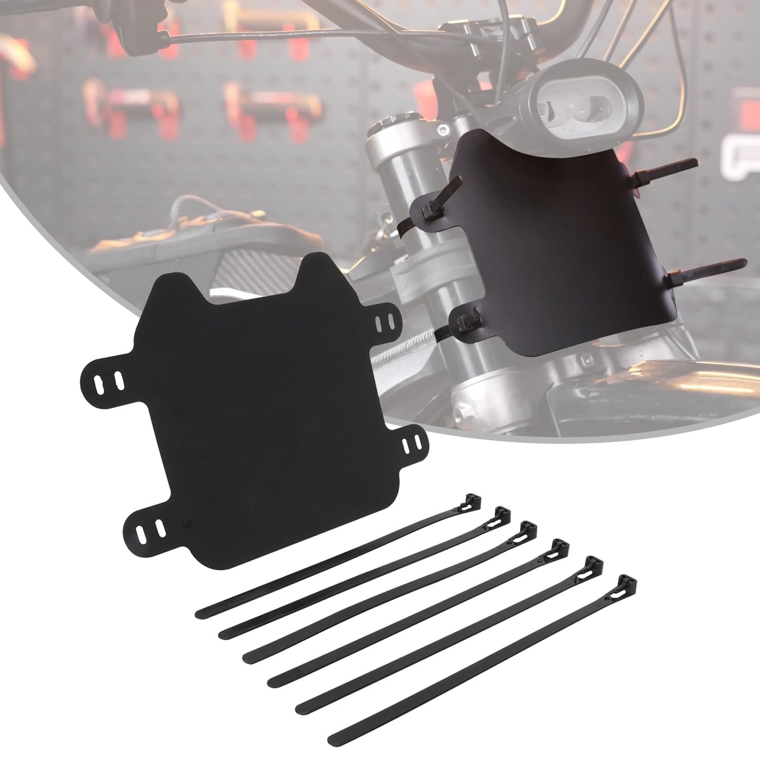 Motorrad Nummernschild,Kennzeichenhalter Vorne Nummernschildhalter für Sur Ron X/S Talaria Sting X3/MX3/MX4 Elektrofahrrad Motorrad Nummernschild,Kennzeichenhalter Vorne Nummernschildhalter für Sur Ron X/S Talaria Sting X3/MX3/MX4 Elektrofahrrad von JFG RACING