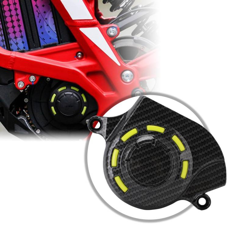JFG RACING Motorschutzhülle, Motorschutzabdeckung, Motorschutz-Werkzeug, Motor-Statorabdeckung für Sur-Ron Sur Ron Light Bee X/S, Kohlefaser-Muster von JFG RACING