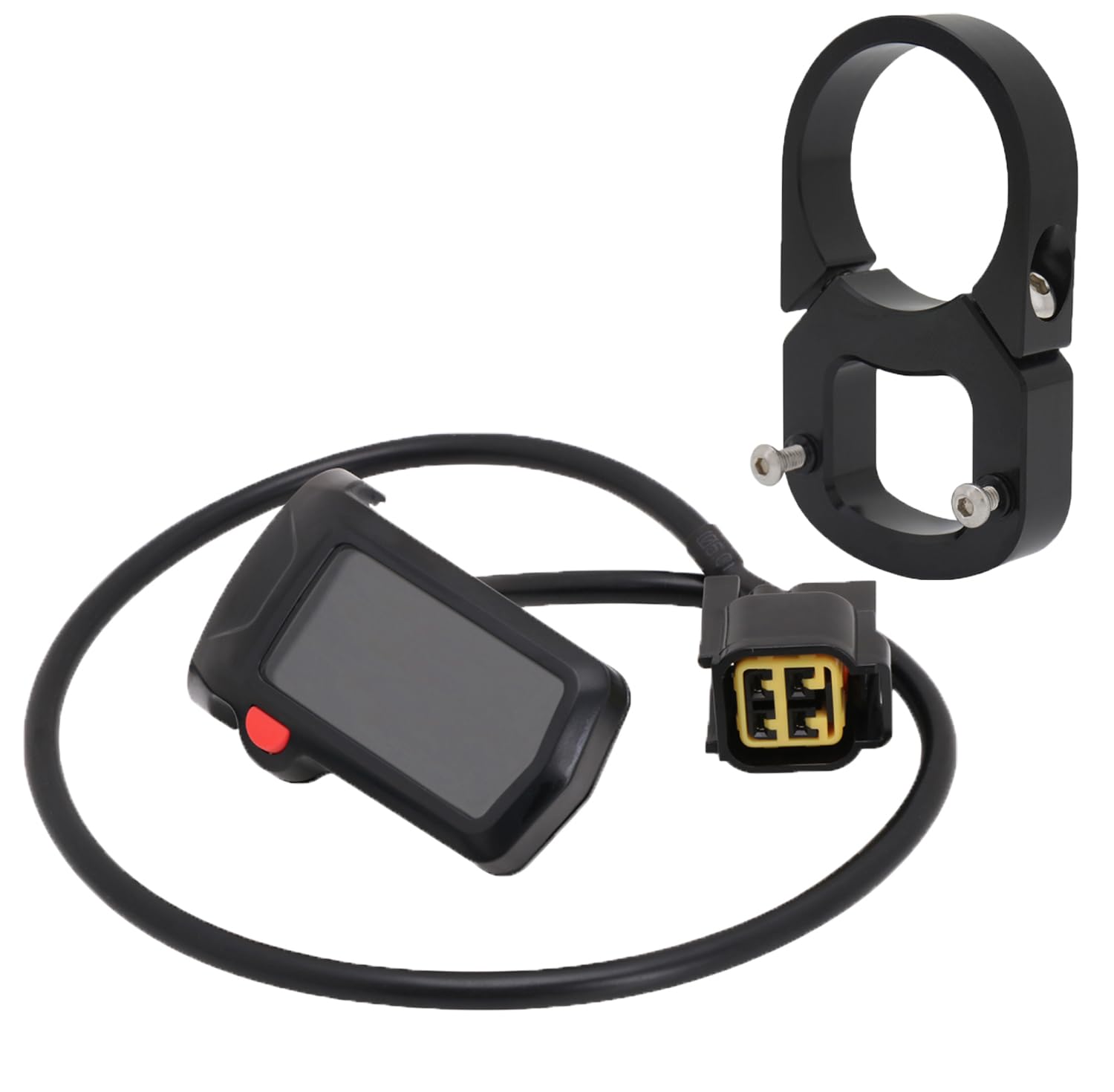 Motorrad Tachometer Set,Wasserdichtes LCD Motorrad Drehzahlmesser + Displayhalterung für Sur Ron S X Segway X160/260-Schwarz Motorrad Tachometer Set,Wasserdichtes LCD Motorrad Drehzahlmesser + Displayhalterung für Sur Ron S X Segway X160/260-Schwarz von JFG RACING