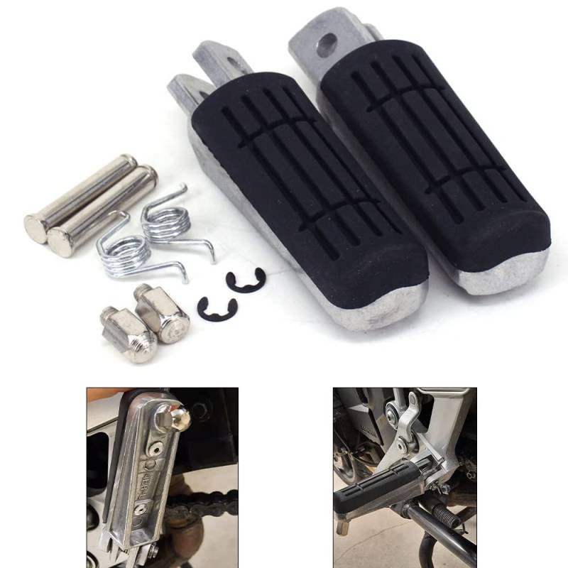 Motorrad-Fußrasten für TDR125R FZ6 FZ1 FZ6R FZR600 FZS600 FJR1300 XJ600N XJ600S YZF600 R6 YZF 600 R6S MT03 MT07 TDM900 XJ900S YZF 1000 R1 von JFG RACING