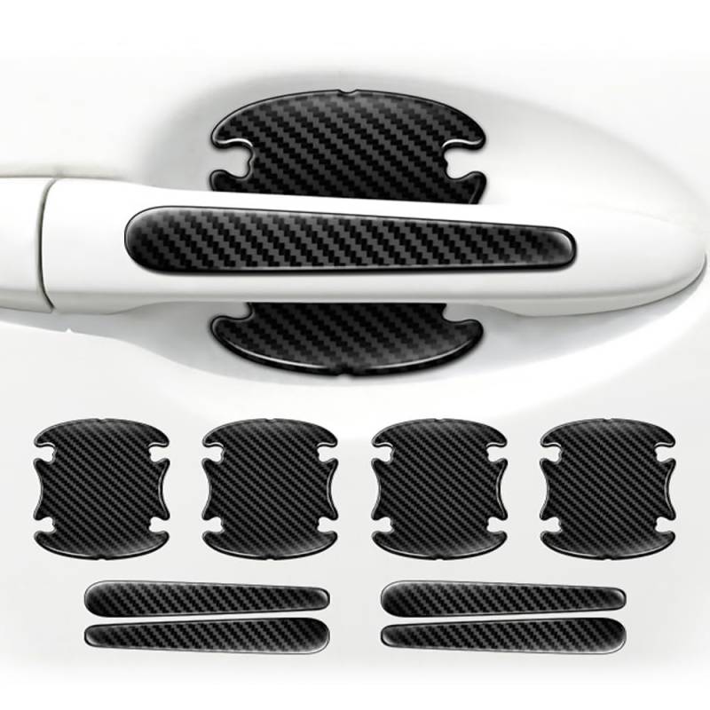 JGDLBXJY 8 Stück Auto Türgriff Schutzfolie für Skoda Octavia Scout Combi ab Bj.2021,Lackschutzfolien Set für Autotür Griffmulden Auto Türgriff Aufkleber zum Schutz vor Kratzern,Black von JGDLBXJY