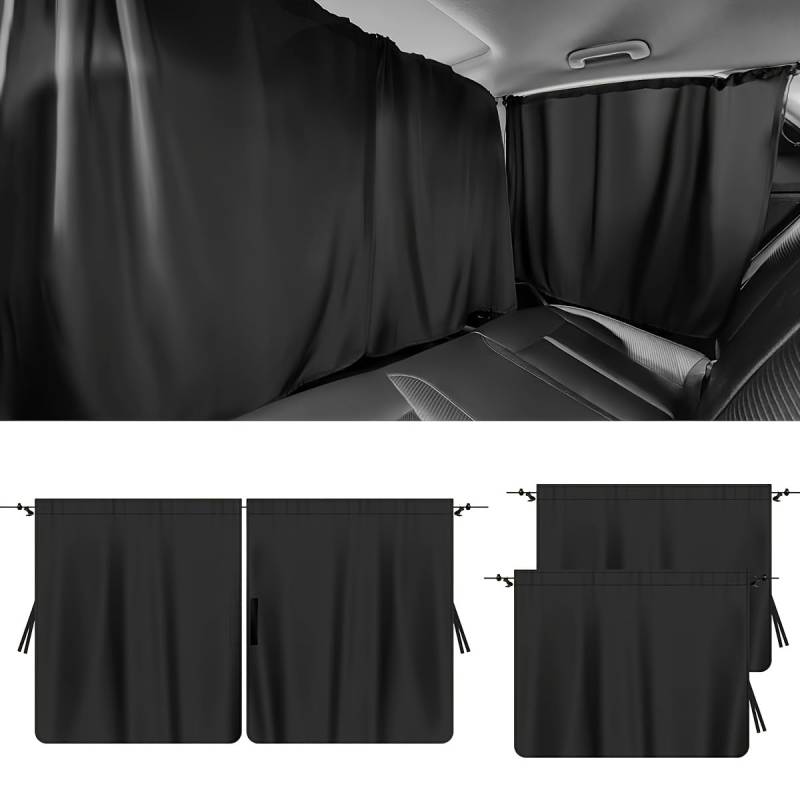 3pcs Auto-Sichtschutzvorhänge,kompatibel mit Mercedes-Benz B-Klasse MPV W245 Hatchback W242 W246 W247, Autoteile von JGGQSY