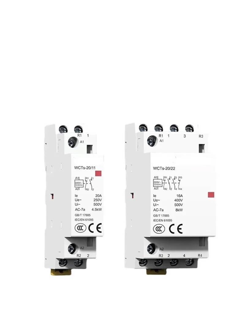 4p 16A 20A 25A 4NO oder 2NO2NC 220V/230V 50/60HZ Din-schiene haushalt AC modulare Schütz Smart Home Haus Hotel 1Pcs(25A,4NO) von JGODGQPM
