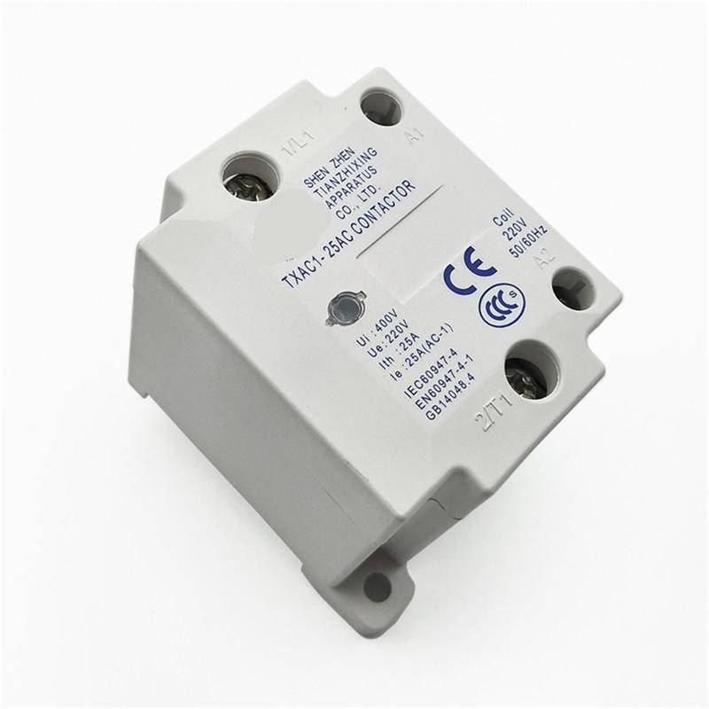 AC400V Ui 25A Einpoliger 1 Schließer 220V 50/60Hz Spule AC Schütz TXAC1-25 1St von JGODGQPM