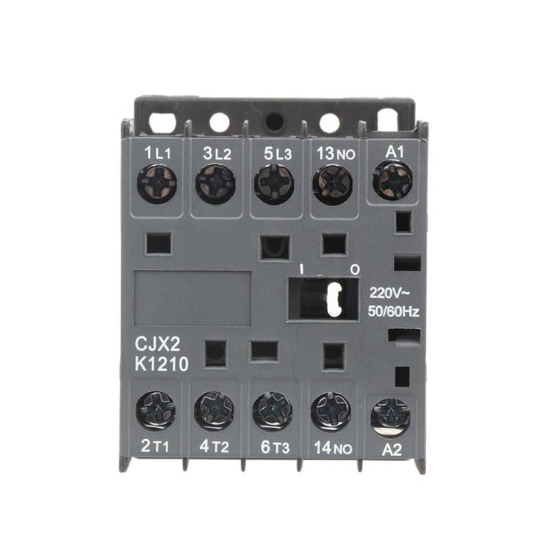 CJX2-K Mini AC Schütz Din-Schiene 3P 3 wichtigsten 1NO/3 wichtigsten 1NC Spulenspannung 220V 50/60Hz 6A 9A 12A 1St(CJX2-K-1201) von JGODGQPM