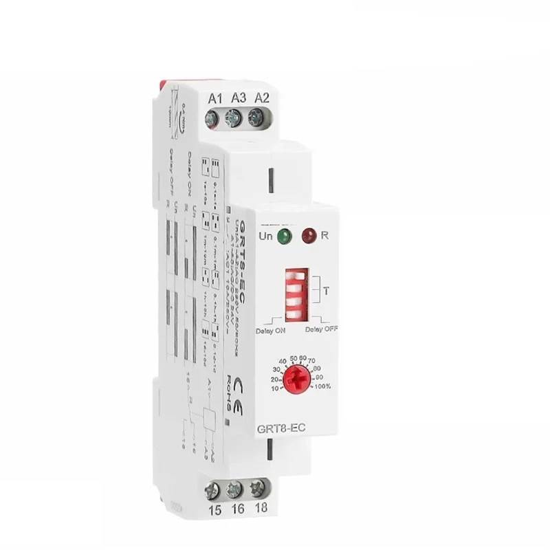 GRT8-EC 10A Dual Funktion Timer Relais Auf Verzögerung Oder Off Verzögerung Relais 1Pcs(GRT8-EC AC380V) von JGODGQPM