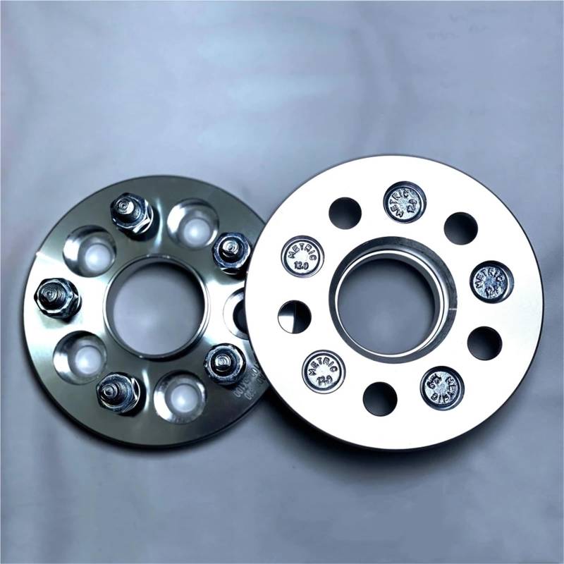 JGUYC 2 Stück 20-mm-Radadapter PCD 5x114,3 auf 5x112 | Auto 60,1-57,1 mm Rad | Radbolzen M//12x1,5 von JGUYC