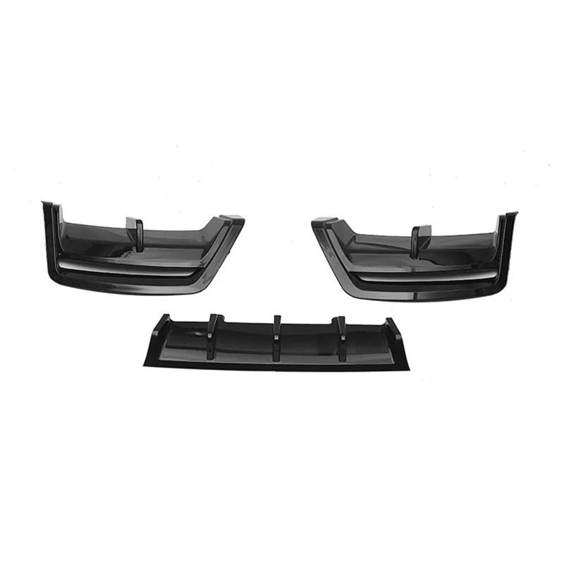 JGUYC 3 Stück Heckstoßstangen-Diffusorlippe, Hecksplitter, Spoilerlippe for BB//M//W i3 2022 2023 2024, glänzend Schwarze Karosserie-Kits, Tuning von JGUYC