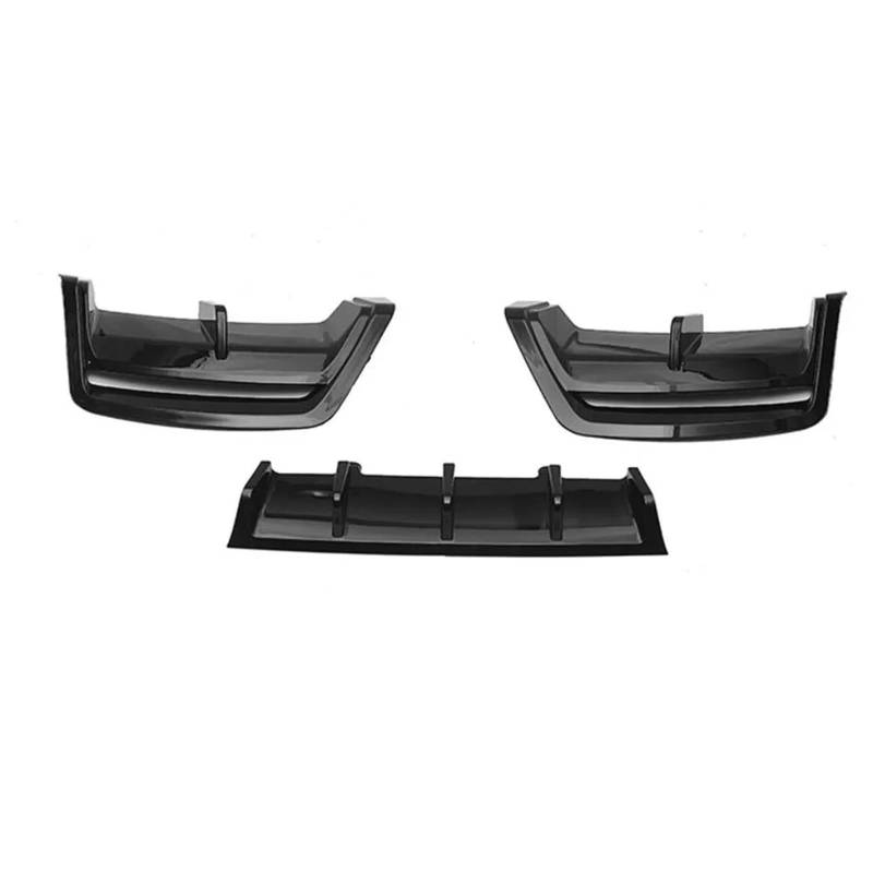 JGUYC for BB//M//W i3eDrive 35L 2022 Stoßstangendiffusor Splitter Spoiler Schutzlippe Heckauspuff Surround Autozubehör, Schwarz glänzend, ABS von JGUYC