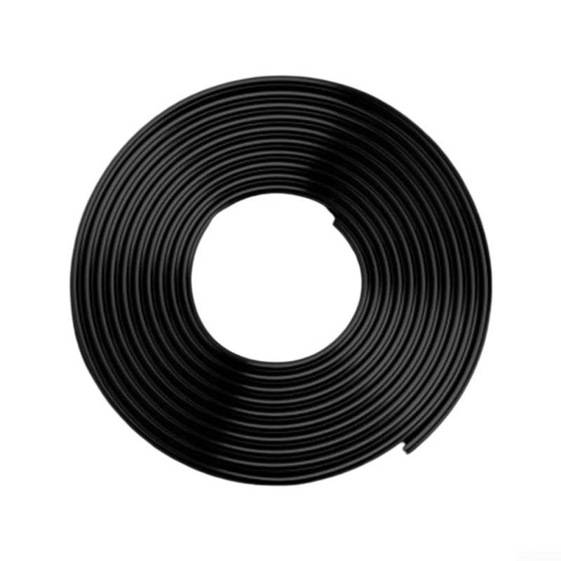 Innovatives 5 m PVC-Schutzstreifen für Autotüren, galvanisiertes Design, um das neue Aussehen des Fahrzeugs zu erhalten (schwarz) von JGmotorfi