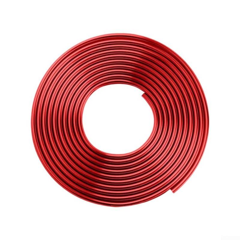 Innovatives 5 m langes PVC-Autotürschutzstreifen, galvanisiertes Design, um das neue Aussehen des Fahrzeugs zu erhalten (rot) von JGmotorfi
