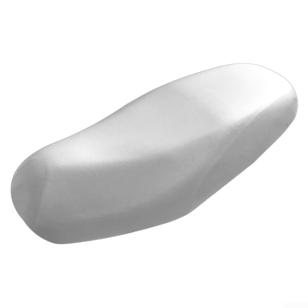 JGmotorfi Wasserdichter Motorrad-Sitzbezug, flexibler PU-Schutz für Originalsitz mit einfacher Installation (Silber) von JGmotorfi