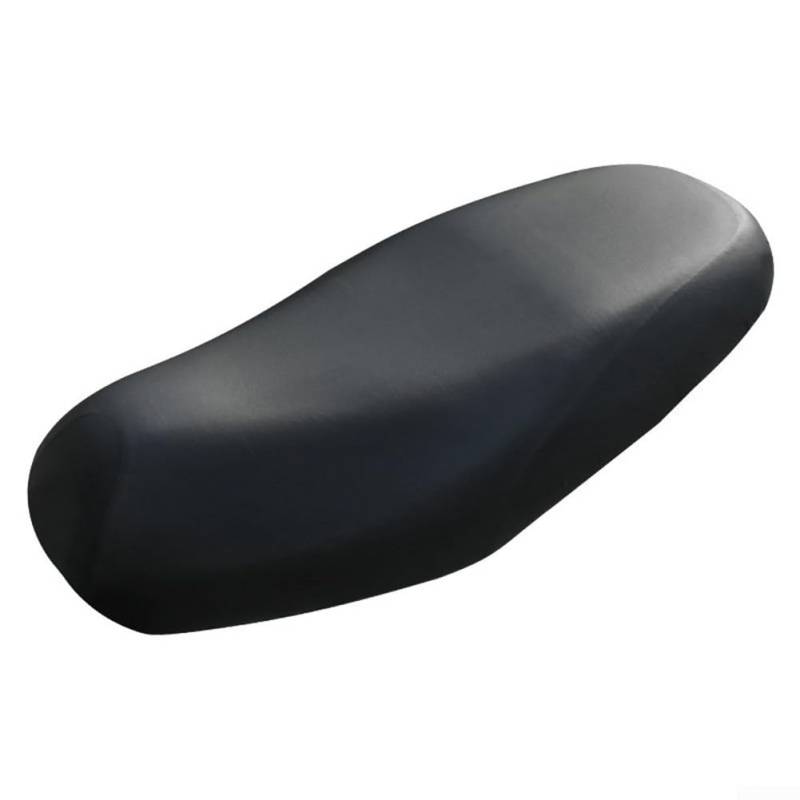 JGmotorfi Wasserdichter Motorrad-Sitzbezug, flexibler PU-Schutz für Originalsitz mit einfacher Installation (schwarz) von JGmotorfi