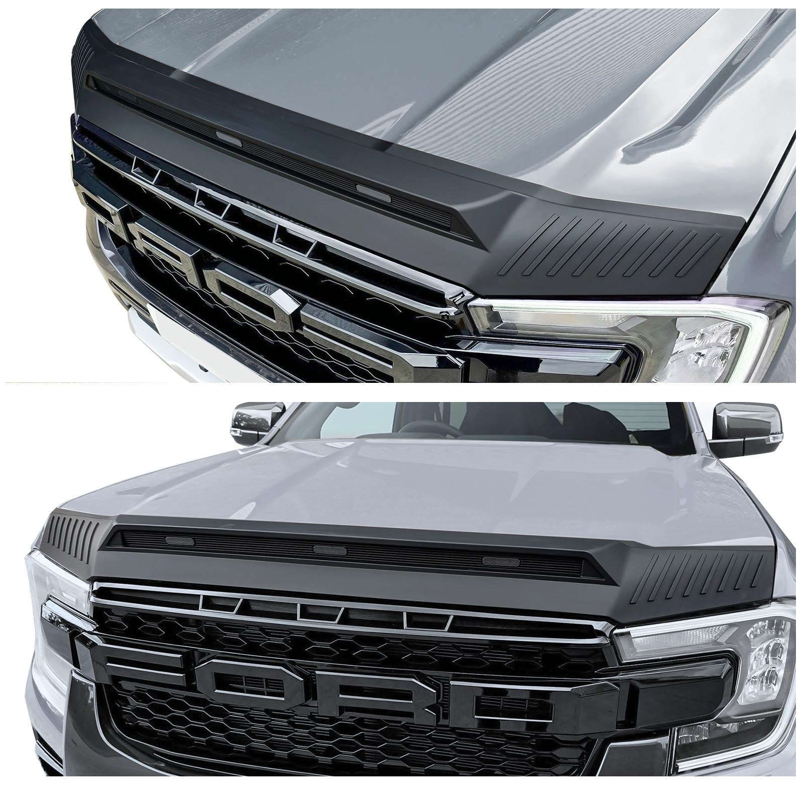 JHCHAN ABS Motorhaubenschutz Steinschlagschutz für Ford Ranger 2023-2024-2025 T9 Raptor Wildtrak X Platinum Wildtrak Limited Motorhaubenschutz Insekten Deflektor JHCHAN ABS Motorhaubenschutz Steinschlagschutz für Ford Ranger 2023-2024-2025 T9 Raptor Wildtrak X Platinum Wildtrak Limited Motorhaubenschutz Insekten Deflektor von JHCHAN