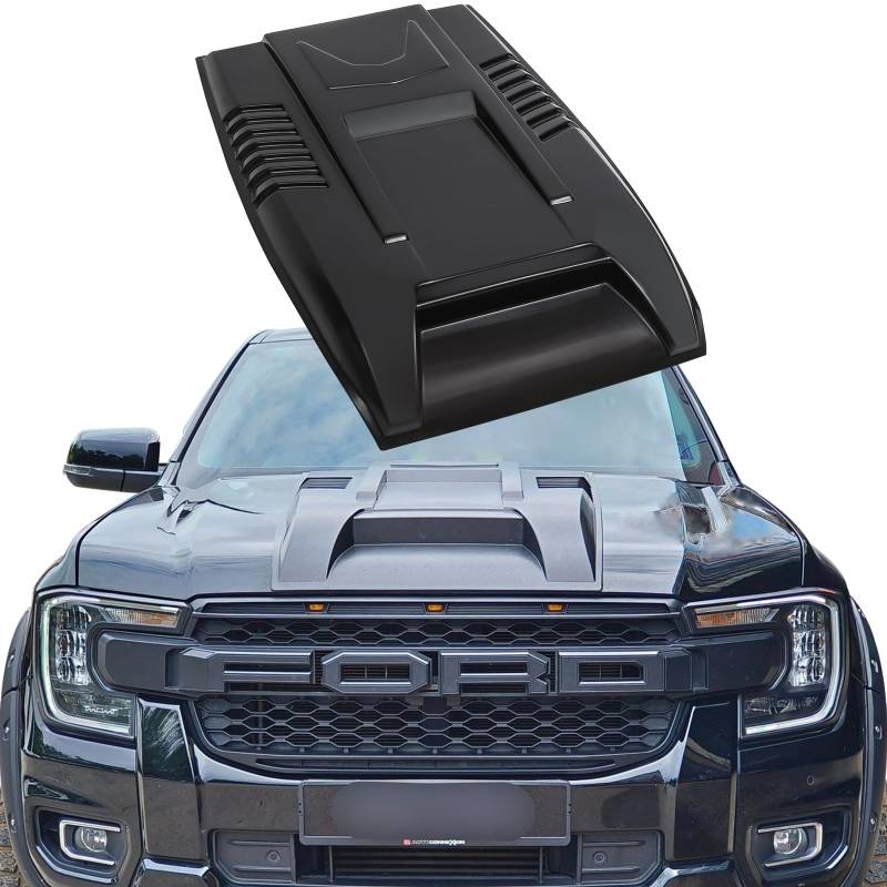 JHCHAN Groß Motorhaubenschaufel für Ford Ranger 2023-2024 T9 Wildtrak Limited XL XLT Tremor Platinum, ABS Motorhaube von JHCHAN