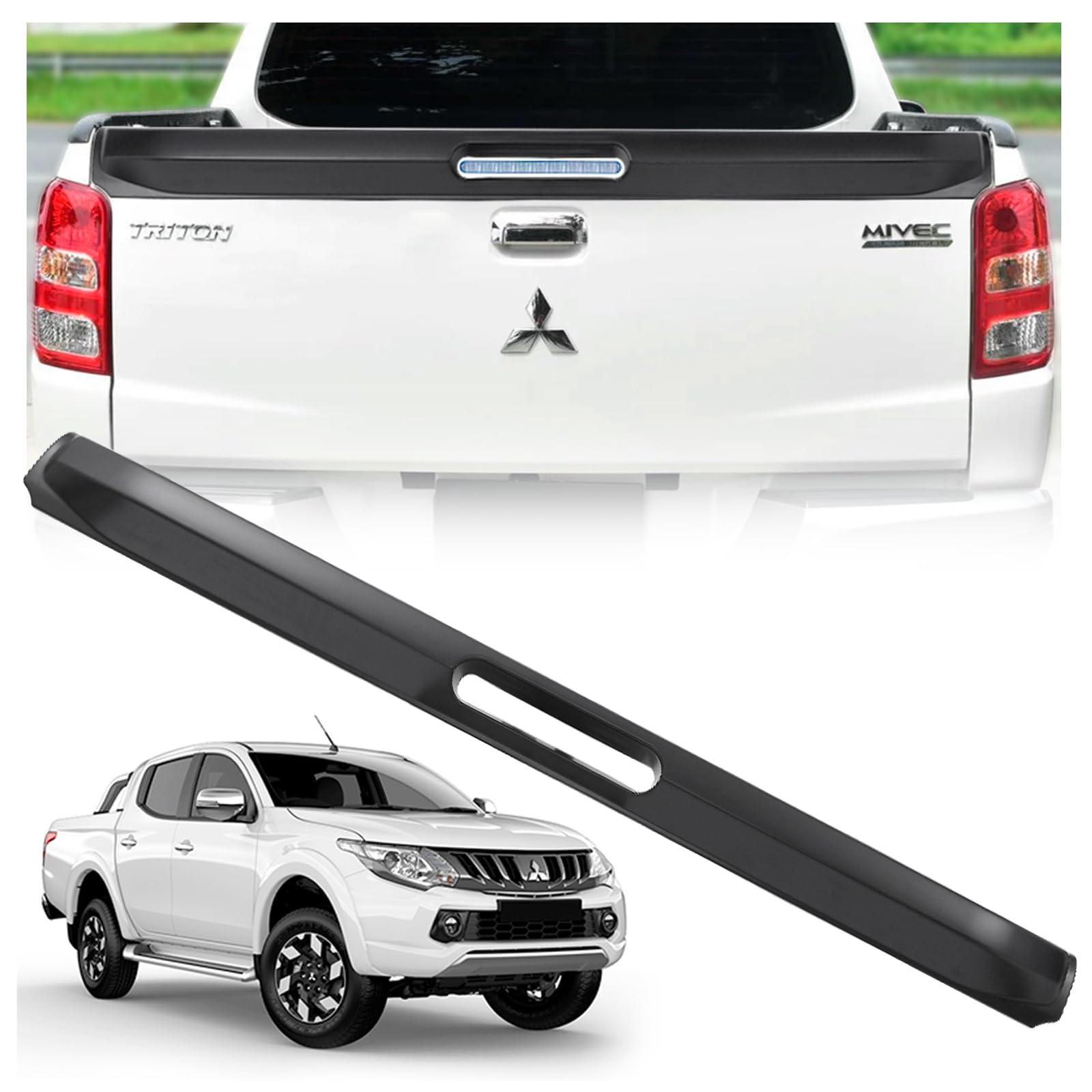 JHCHAN Heckklappenabdeckung Heckklappenschutz Ladekantenschutz für Mitsubishi L200 Triton 2015–2018, für Fiat Fullback 2015–2022, Doppelkabine JHCHAN Heckklappenabdeckung Heckklappenschutz Ladekantenschutz für Mitsubishi L200 Triton 2015–2018, für Fiat Fullback 2015–2022, Doppelkabine von JHCHAN
