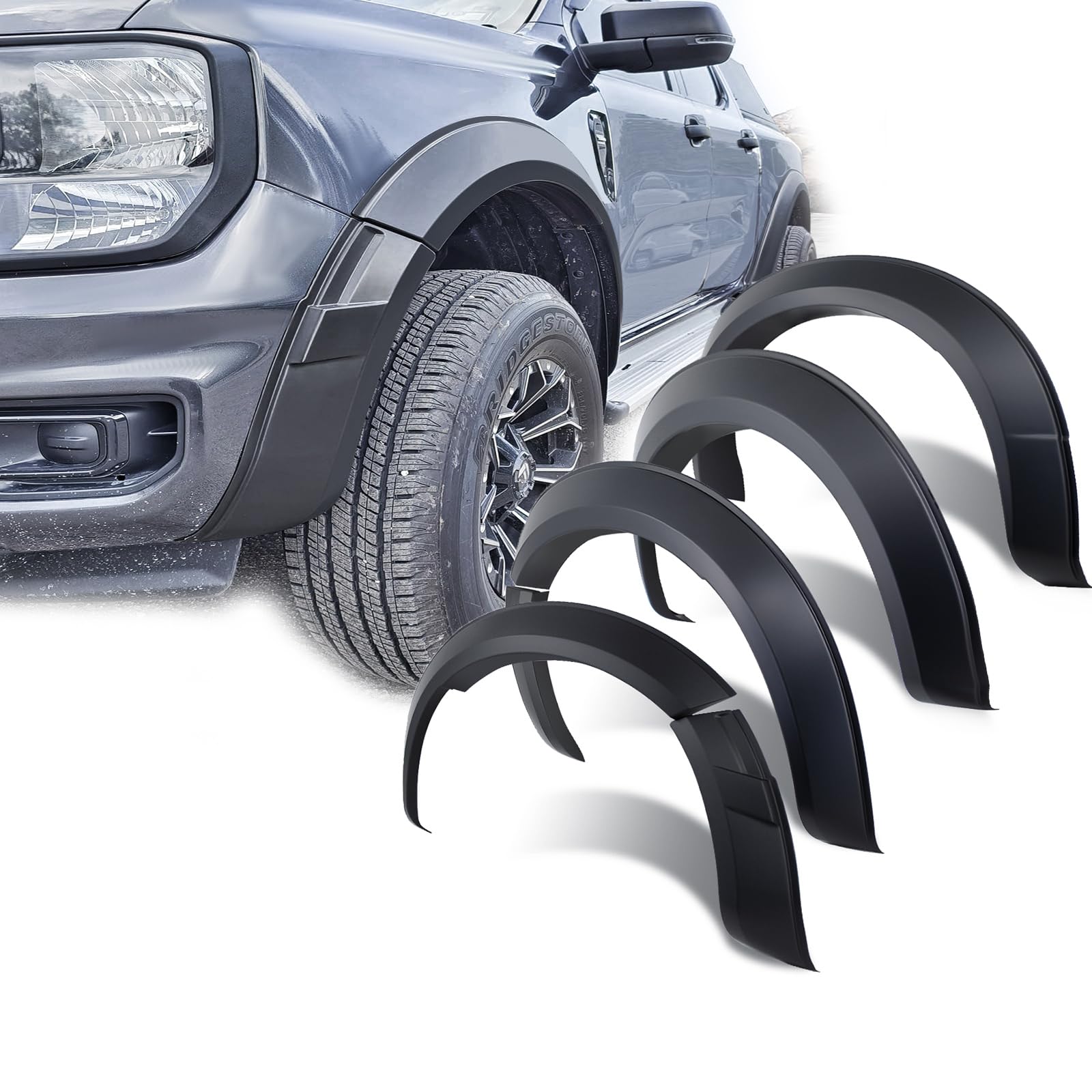 JHCHAN Kotflügelverbreiterung für Ford Ranger T9 XL XLT 2023-2024-2025 Basismodell Fender Flares 5 Zoll Radkastenverbreiterung zubehör OHNE PDC (T9 XL XLT) JHCHAN Kotflügelverbreiterung für Ford Ranger T9 XL XLT 2023-2024-2025 Basismodell Fender Flares 5 Zoll Radkastenverbreiterung zubehör OHNE PDC (T9 XL XLT) von JHCHAN
