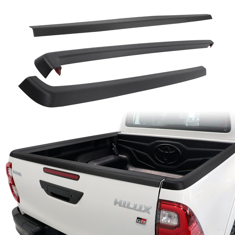 JHCHAN Ladekantenschutz Heckklappen Schutzleiste für Toyota Hilux AN110 AN120 AN130 2015-2020 Invincible SR Pickup ABS Kantenschutz Stoßstangenschutz 3er Set JHCHAN Ladekantenschutz Heckklappen Schutzleiste für Toyota Hilux AN110 AN120 AN130 2015-2020 Invincible SR Pickup ABS Kantenschutz Stoßstangenschutz 3er Set von JHCHAN