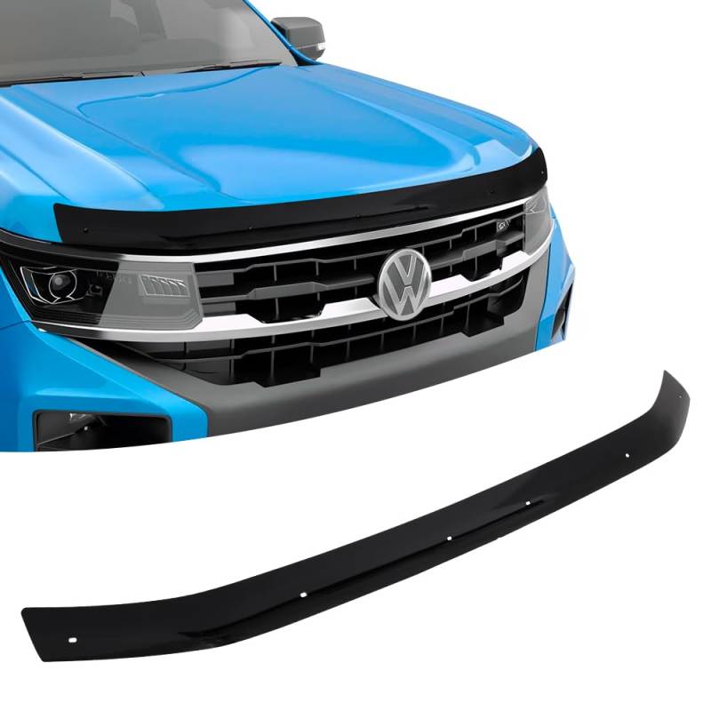 JHCHAN Motorhaube Deflektor Insekten Steinschlagschutz für Volkswagen VW Amarok 2023-2024-2025, Motorhaubenschutz Zubehör Dunkel von JHCHAN