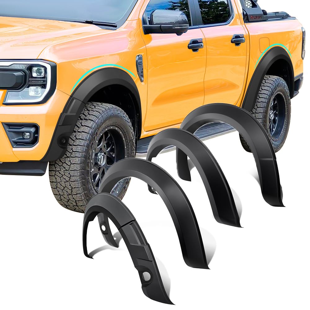 JHCHAN Radlaufverbreiterung Kotflügelverbreiterungen für Neue Ford Ranger Wildtrak X 2023-2024 T9 und Wildtrak mit PDC JHCHAN Radlaufverbreiterung Kotflügelverbreiterungen für Neue Ford Ranger Wildtrak X 2023-2024 T9 und Wildtrak mit PDC von JHCHAN