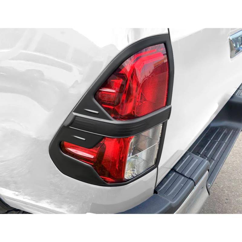 JHCHAN Rücklichtabdeckung für Toyota Hilux 2015-2020 und 2021-2023 Basismodell Invincible Revo Rocco ABS Lichtumrandung von JHCHAN