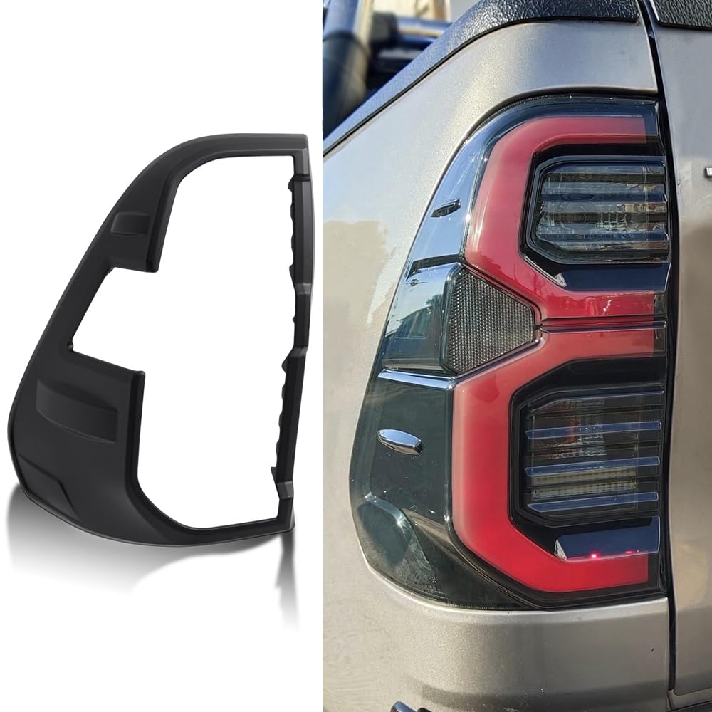 JHCHAN Rücklichtabdeckung für Toyota Hilux 2021-2024 Deluxe-Modell Invincible x Hilux GR Sport ABS Lichtumrandung JHCHAN Rücklichtabdeckung für Toyota Hilux 2021-2024 Deluxe-Modell Invincible x Hilux GR Sport ABS Lichtumrandung von JHCHAN
