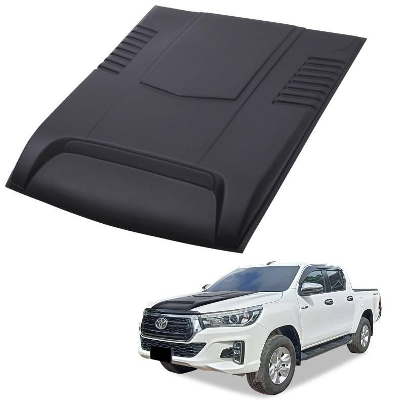 JHCHAN Motorhaubenschaufel für Toyota Hilux 2015-2020, Hilux AN110 AN120 AN130 Active Icon Revo Invincible GR Sport Revo ABS Motorhaube Offroad-Zubehör von JHCHAN