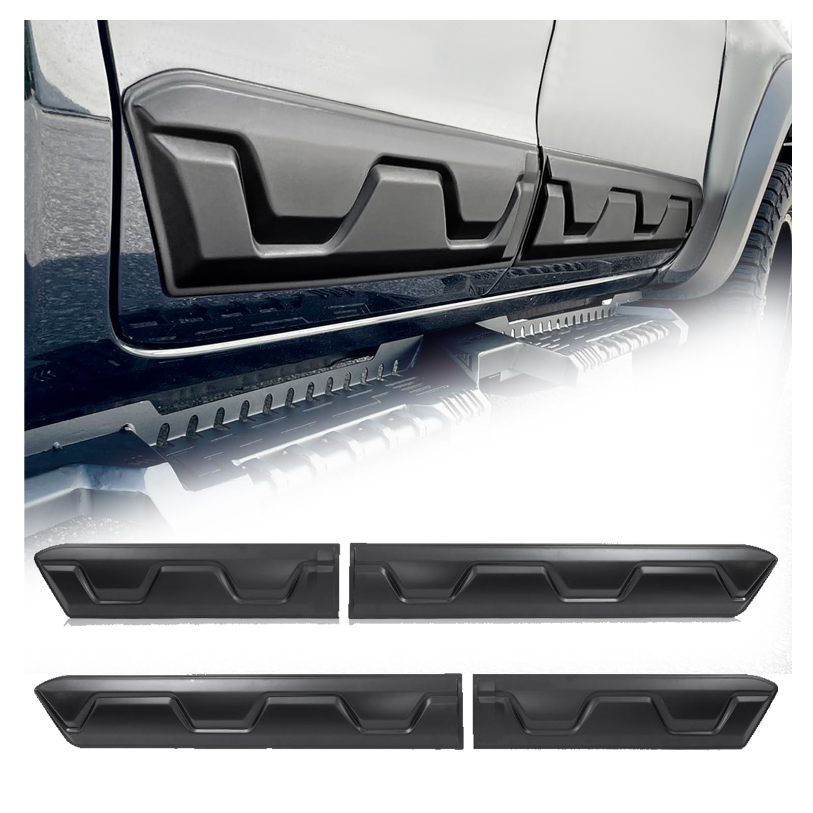 JHCHAN Türschutz Türverkleidung für Ford Ranger 2012–2022 T6 T7 T8 Raptor Wildtrak XL XLT Limited Tremor Platinum Ranger Doppelkabine, mattschwarzer Karosserieblech Seitentür Türschutz JHCHAN Türschutz Türverkleidung für Ford Ranger 2012–2022 T6 T7 T8 Raptor Wildtrak XL XLT Limited Tremor Platinum Ranger Doppelkabine, mattschwarzer Karosserieblech Seitentür Türschutz von JHCHAN