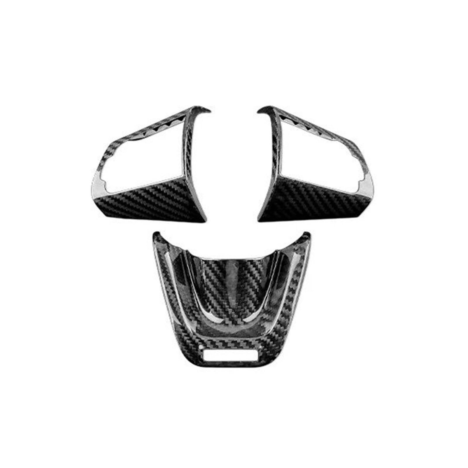 Auto Aufkleber Trim Cover Für Kia Für Stinger 2018 2019 2020 2021 2022 2023 Auto-Lenkrad-Panel Innenverkleidung Zubehör Echt Hard Carbon Fiber Abdeckung Dekor Panel Trim Innen von JHMHCOQ