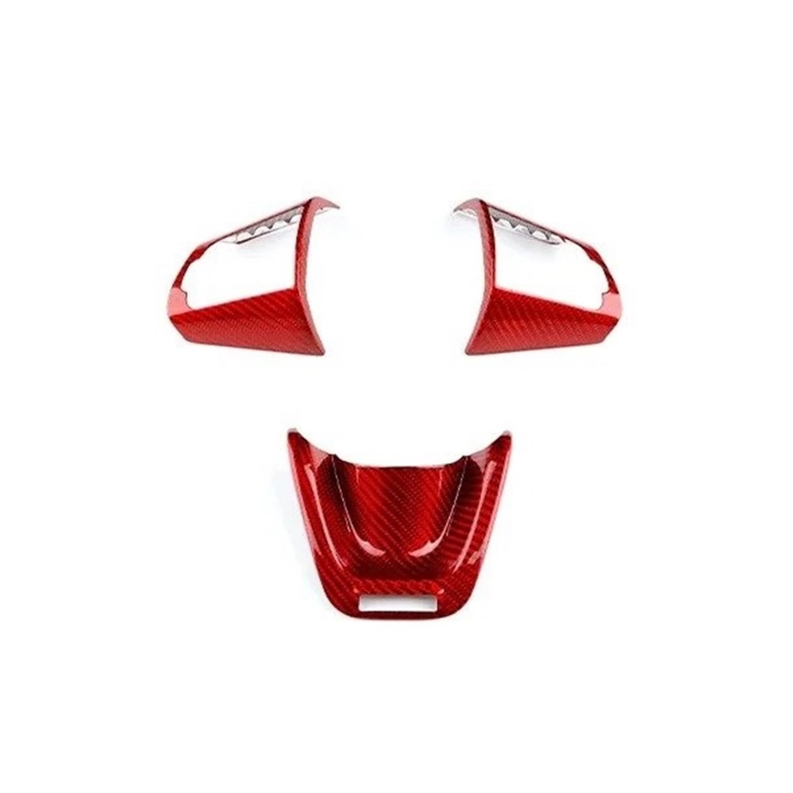 Auto Aufkleber Trim Cover Für Kia Für Stinger 2018 2019 2020 2021 2022 2023 Auto-Lenkrad-Panel Innenverkleidung Zubehör Echt Hard Carbon Fiber Abdeckung Dekor Panel Trim Innen von JHMHCOQ
