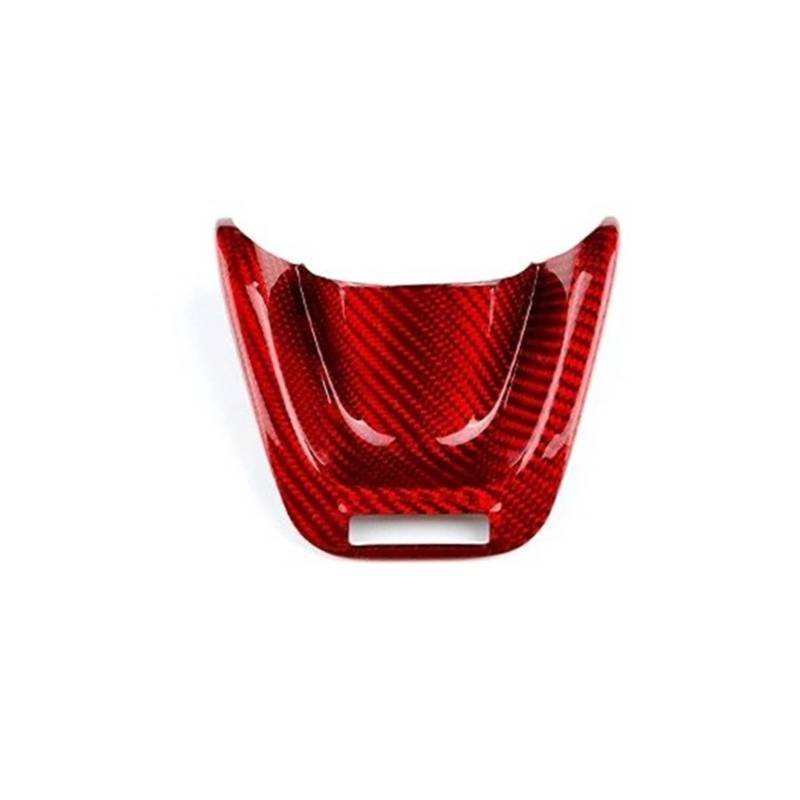 Auto Aufkleber Trim Cover Für Kia Für Stinger 2018 2019 2020 2021 2022 2023 Auto-Lenkrad-Panel Innenverkleidung Zubehör Echt Hard Carbon Fiber Abdeckung Dekor Panel Trim Innen von JHMHCOQ