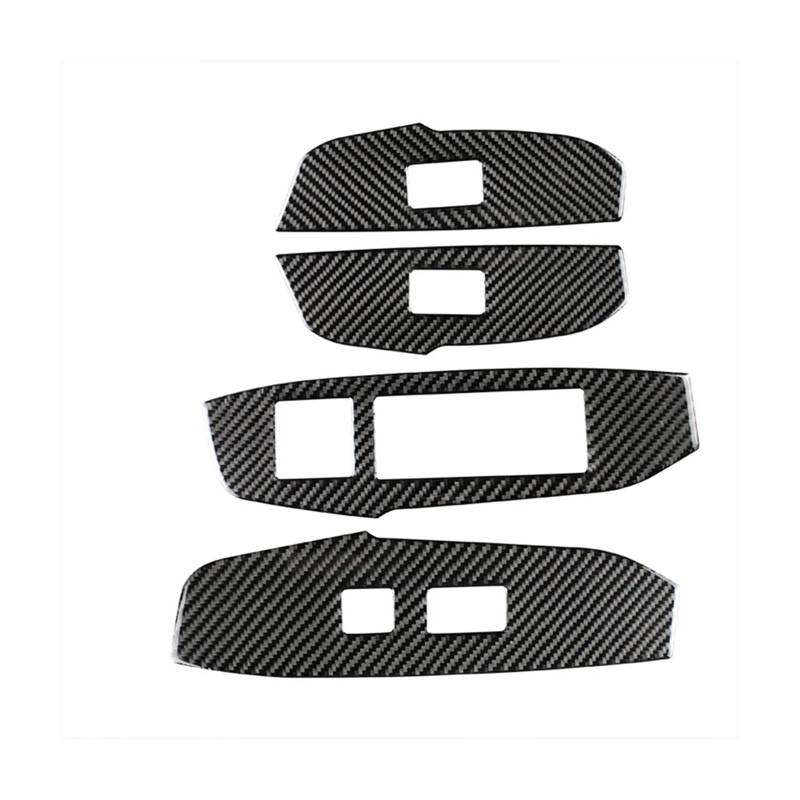 Auto Aufkleber Trim Cover Für Lexus NX 200 200t 300h 2014-2017 2018 2019 Autofensterheberschalter-Tastenfelddekorationsabdeckungs-Zieraufkleber 4-TLG. Autozubehör Dekor Panel Trim Innen von JHMHCOQ