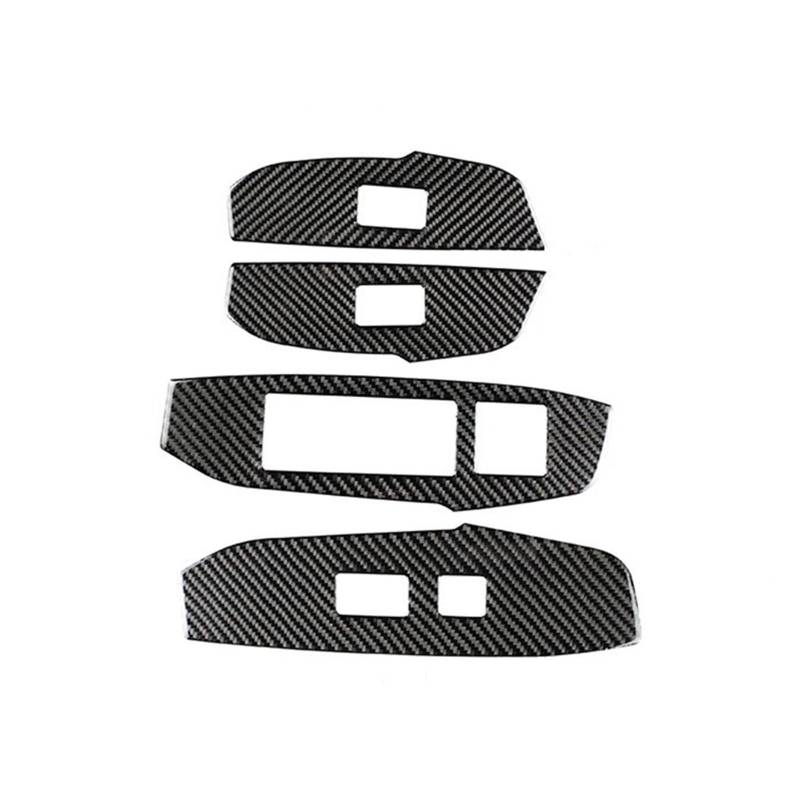 Auto Aufkleber Trim Cover Für Lexus NX 200 200t 300h 2014-2017 2018 2019 Autofensterheberschalter-Tastenfelddekorationsabdeckungs-Zieraufkleber 4-TLG. Autozubehör Dekor Panel Trim Innen von JHMHCOQ