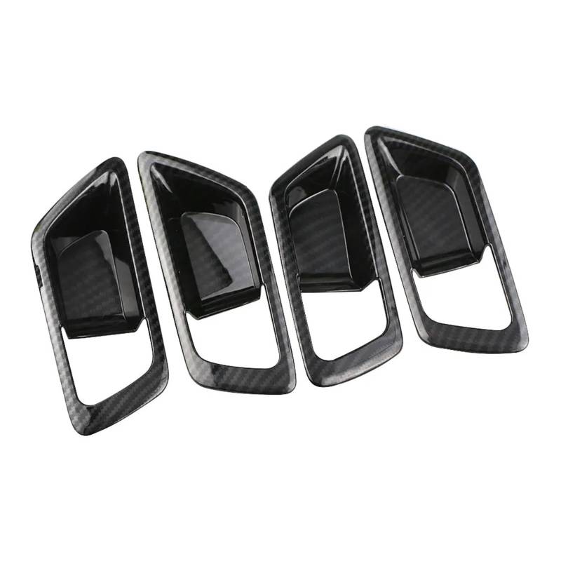 Auto Aufkleber Trim Cover Für Toyota Für C-HR Für CHR 2016 2017 2018 2019 2020, 4-teilige Autotürgriffschalenabdeckung, Zierrahmenaufkleber, Innenausstattung Dekor Panel Trim Innen von JHMHCOQ