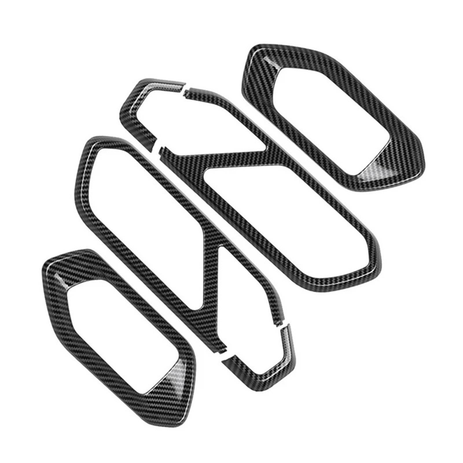Auto Aufkleber Trim Cover Für Toyota Für Raize Für GR 2020-2022 Kohlefaser-Auto-Innentürgriff-Schüssel-Panel-Rahmenabdeckung Zieraufkleber Zubehör Dekor Panel Trim Innen von JHMHCOQ