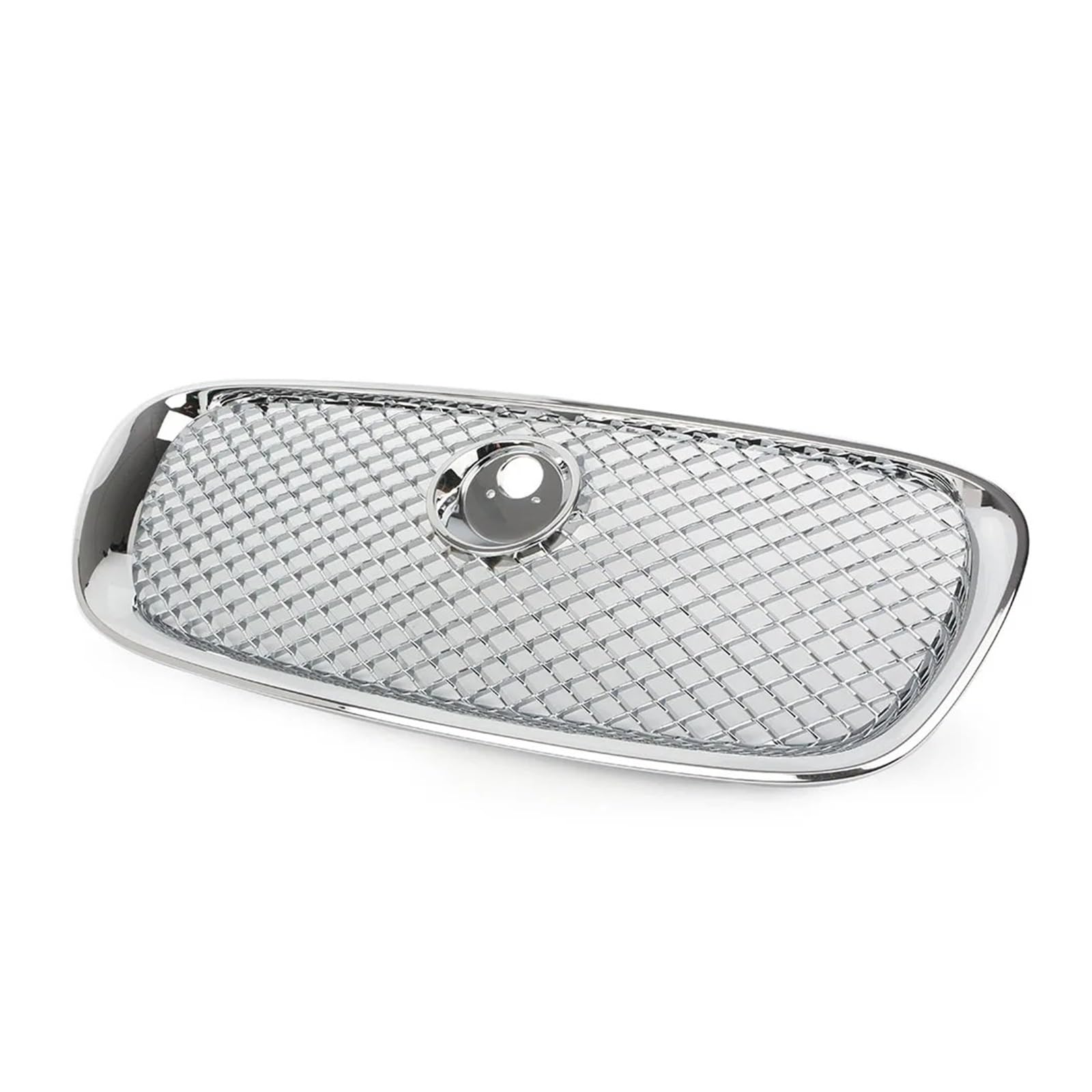 Auto Front Gitter Auto Frontschürze Kühlergrill Oberen Mesh Grill Für Jaguar Für X250 Für XF Für XFR Für XFRS 2008-2011 Racing Kühlergrill Abdeckung Kapuze Kühlergrill(Silber) von JHMHCOQ