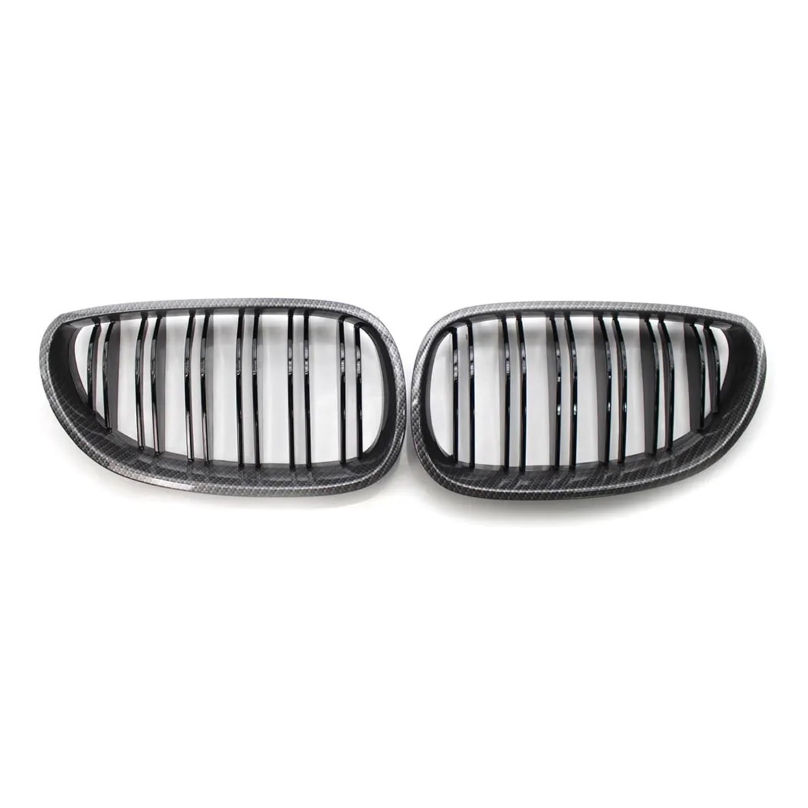Auto Front Gitter Front Carbon Niere Sport Gitter Haube Grill Für E60 Für E61 2003 2004 2005 2006 2007 2008 2009 Für M5 Für 525i Für 528i Für 528xi Kapuze Kühlergrill(Kohlefaser) von JHMHCOQ