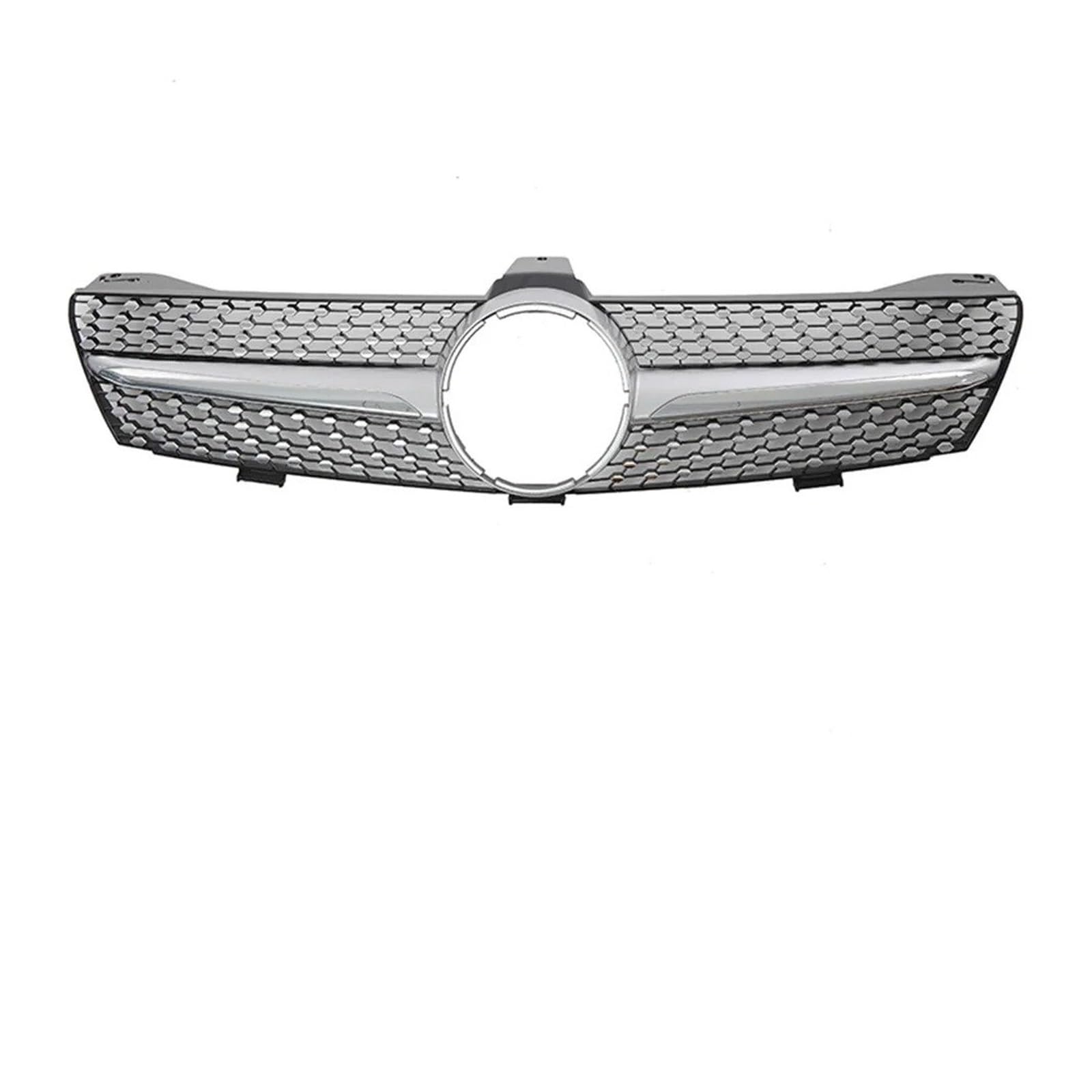 Auto Front Gitter Front Chrom Black Diamonds Style Stoßstangengrill Für Für Benz Für CLS-Klasse Für W219 Für CLS350 Für CLS500 2005 2006 2007 2008 Kapuze Kühlergrill(Diamonds-Silver) von JHMHCOQ