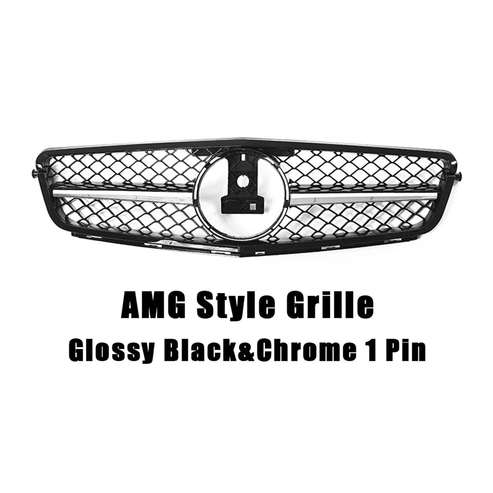 Auto Front Gitter Frontstoßstangengrill Für Für Benz Für C-Klasse Für W204 2008 2009 2010 2011 2012 2013 2014 Für W204 Für C180 Für C200 Für C250 Für C300 Kapuze Kühlergrill(AMG-Chrome 1 Pin) Auto Front Gitter Frontstoßstangengrill Für Für Benz Für C-Klasse Für W204 2008 2009 2010 2011 2012 2013 2014 Für W204 Für C180 Für C200 Für C250 Für C300 Kapuze Kühlergrill(AMG-Chrome 1 Pin) von JHMHCOQ