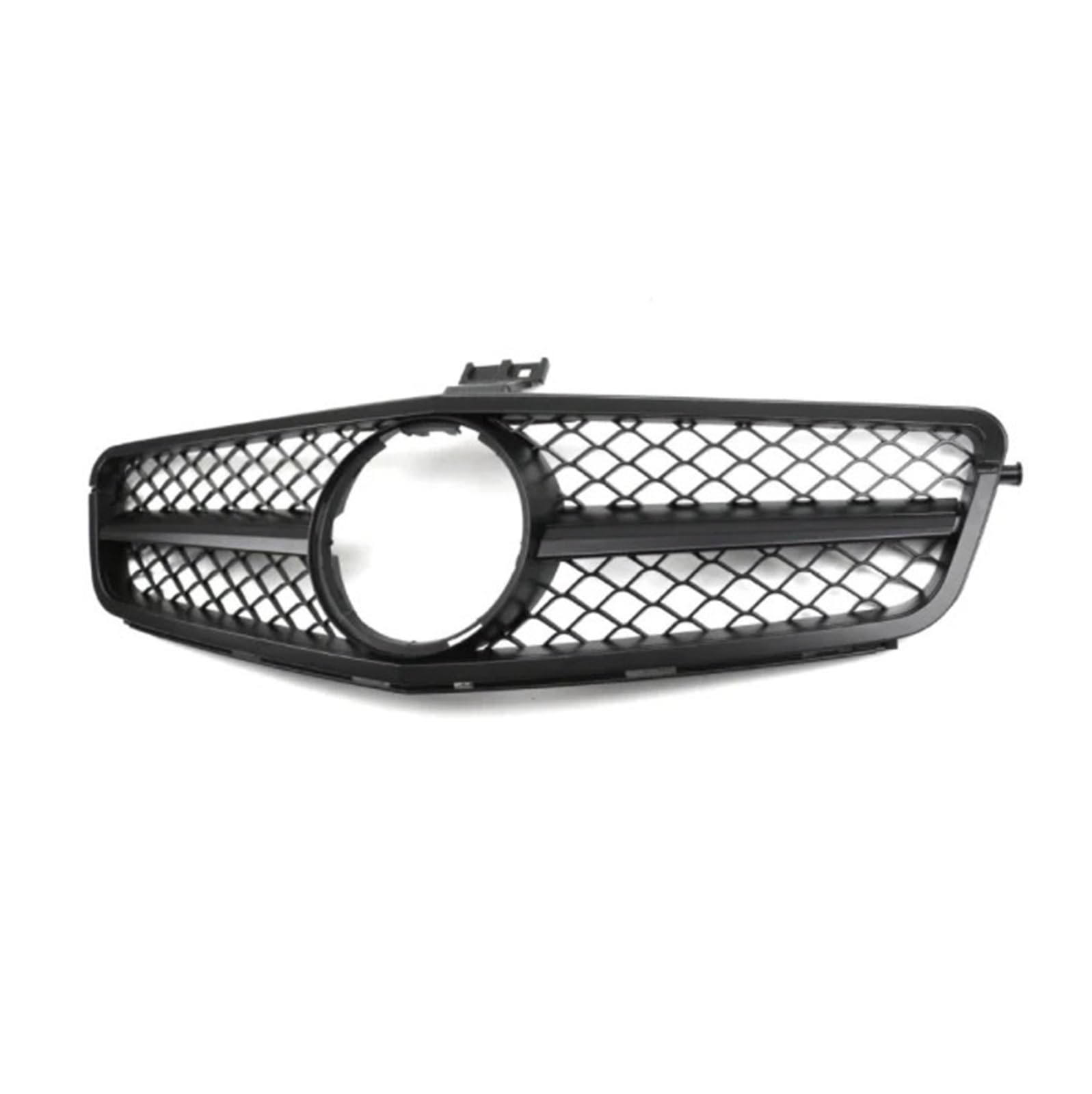 Auto Front Gitter Frontstoßstangengrill Für Für Benz Für C W204 Sport Racing Grill Diamond 2007 2008 2009 2010 2011 2012 2013 2014 Facelift Kapuze Kühlergrill(AMG Matte Black) von JHMHCOQ