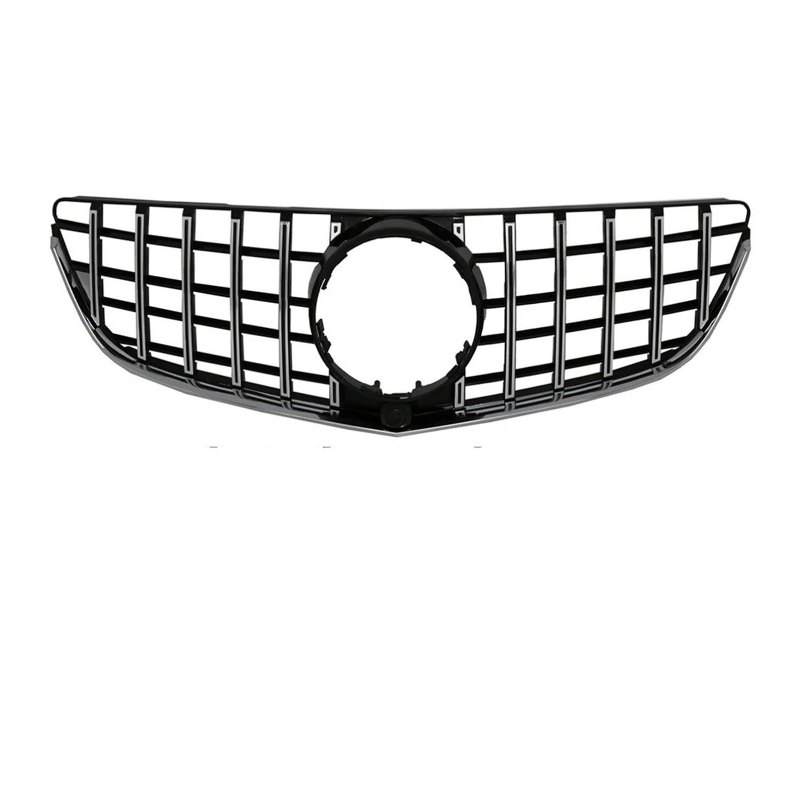 Auto Front Gitter Frontstoßstangengrill Für Für Benz Für E-Klasse Für W207 Für E250 Für E400 Für E500 2014 2015 2016 Obere Gitter Kapuze Kühlergrill(GTR-Chrome Silver) von JHMHCOQ