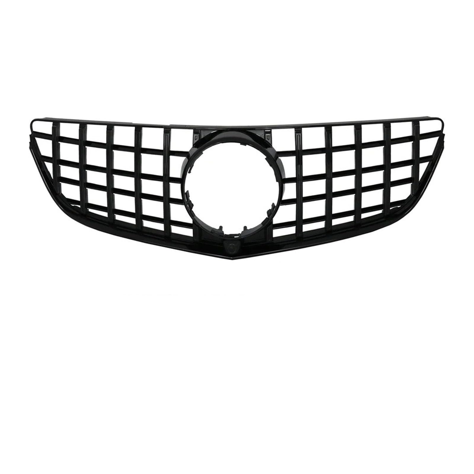 Auto Front Gitter Frontstoßstangengrill Für Für Benz Für E-Klasse Für W207 Für E250 Für E400 Für E500 2014 2015 2016 Obere Gitter Kapuze Kühlergrill(GTR-Glossy Black) von JHMHCOQ