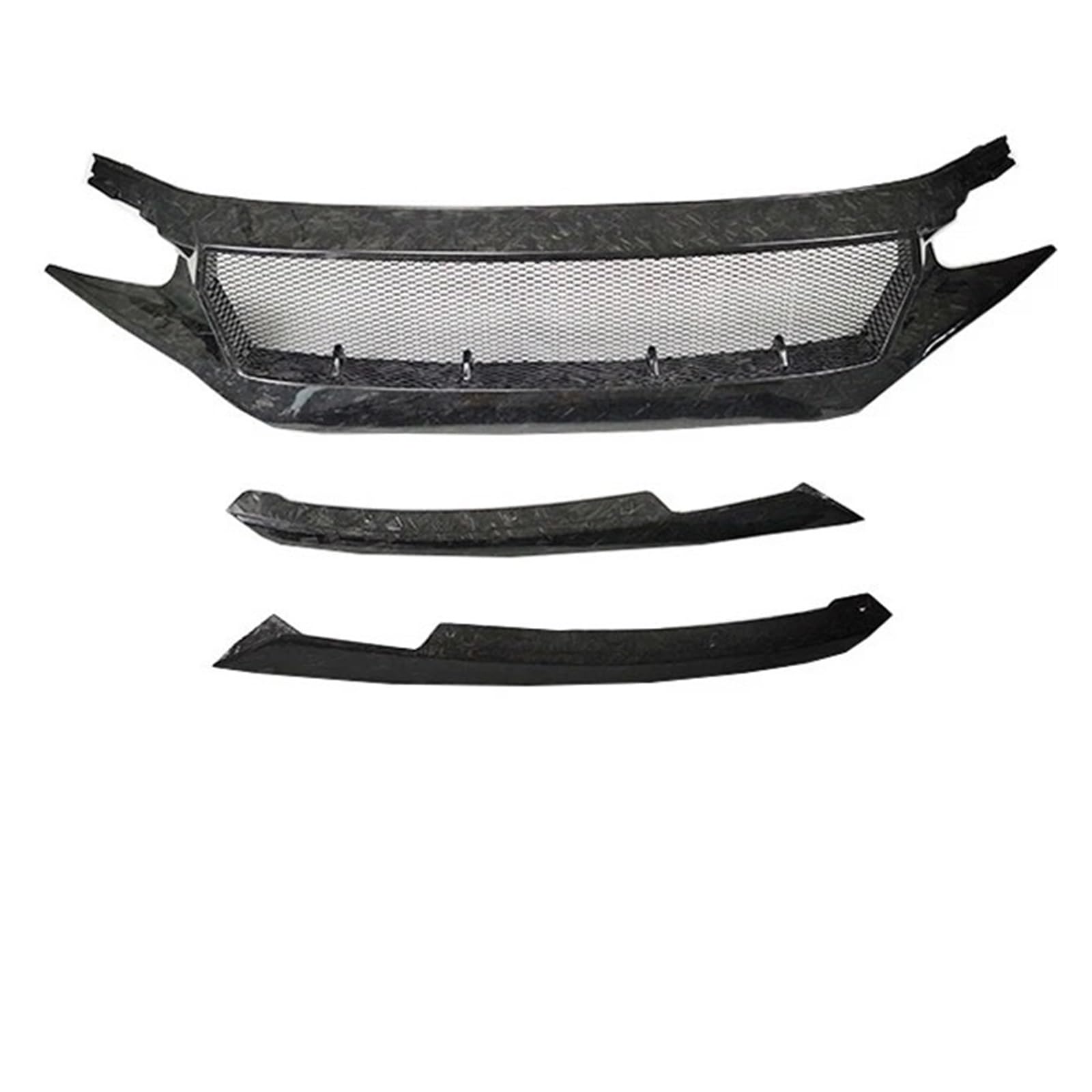 Auto Front Gitter Für 10. Für Civic Für FK7 Für FK8 Für Type-R Fiberglas Frontschürze Grille Racing Auto Zubehör Lufteinlass Grille Motor Haube Kapuze Kühlergrill(Forge) von JHMHCOQ