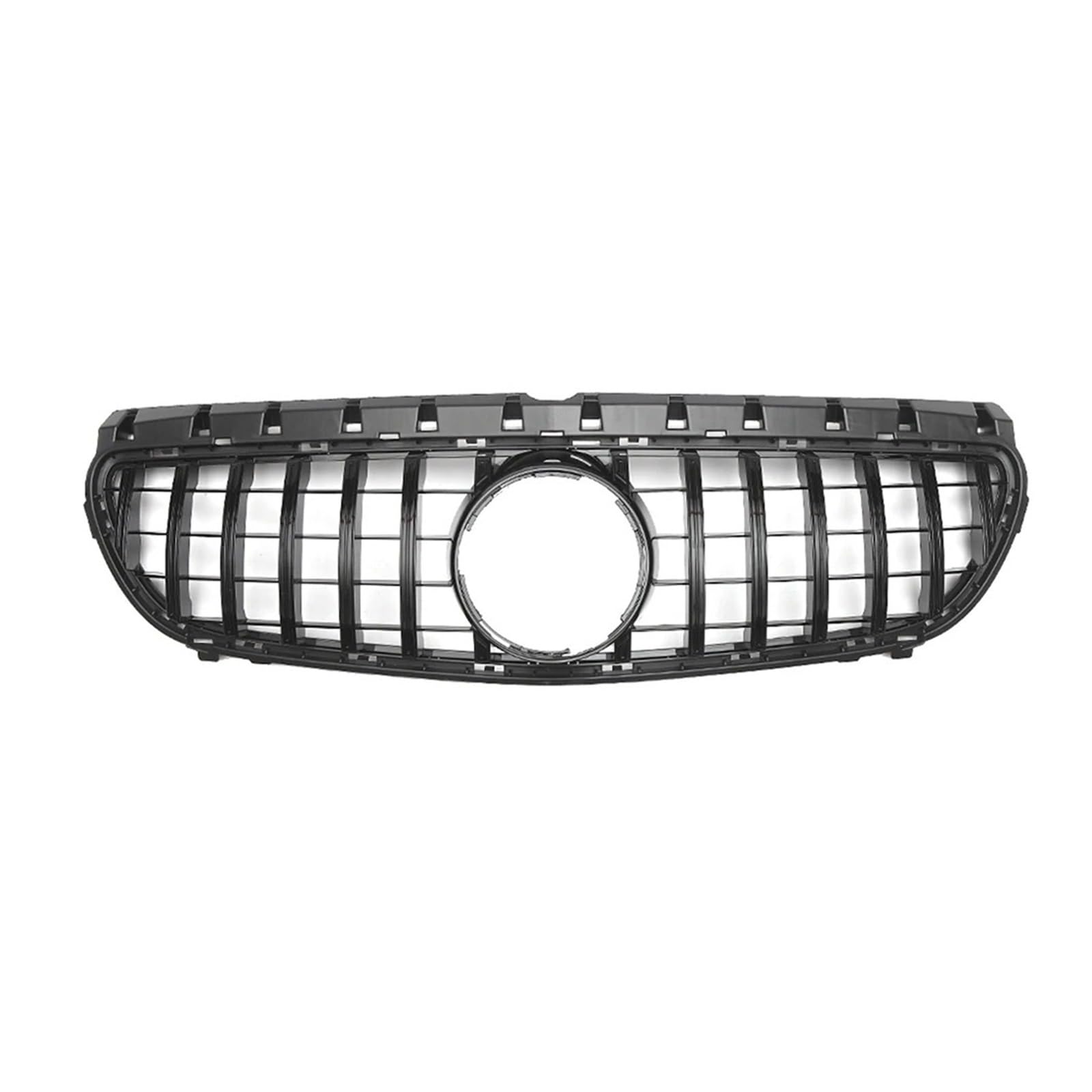Auto Front Gitter Für Für Benz Für B-Klasse Für W246 Für B180 Für B200 Für B250 Chrom Silber Diamanten Stil Grille Glänzend Schwarz Front Stoßstange Grille Kapuze Kühlergrill(GTR-Black) von JHMHCOQ