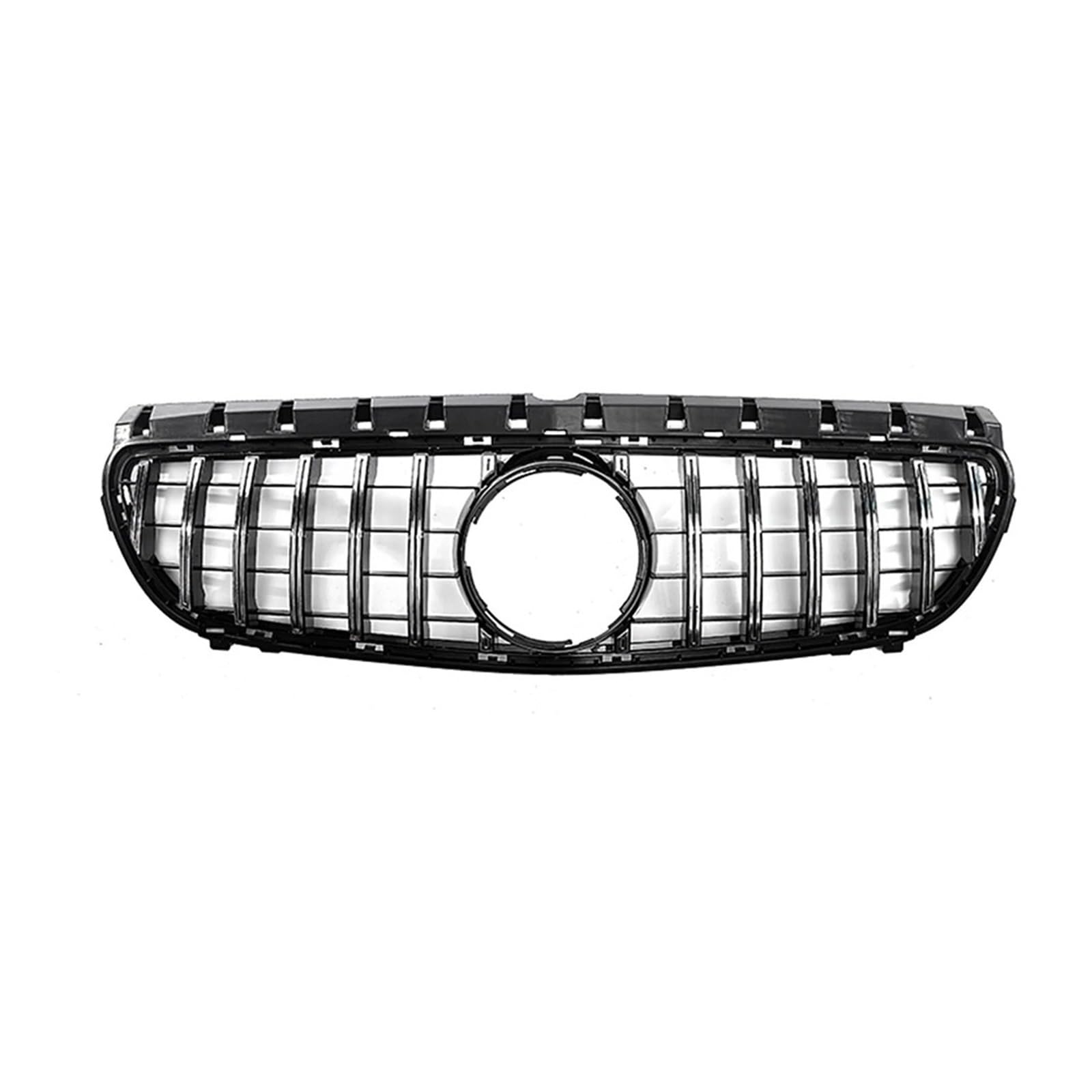 Auto Front Gitter Für Für Benz Für B-Klasse Für W246 Für B180 Für B200 Für B250 Chrom Silber Diamanten Stil Grille Glänzend Schwarz Front Stoßstange Grille Kapuze Kühlergrill(GTR-Silver) von JHMHCOQ